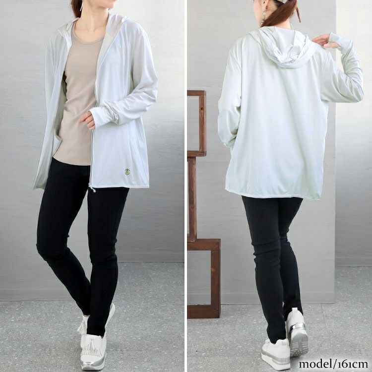 大きいサイズ レディース UVカット＆接触冷感＆吸水速乾ラッシュガード　goldy-1229【メール便可】