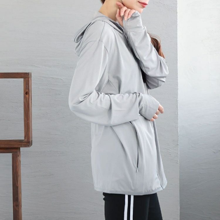 大きいサイズ レディース UVカット＆接触冷感＆吸水速乾ラッシュガード　goldy-1229【メール便可】