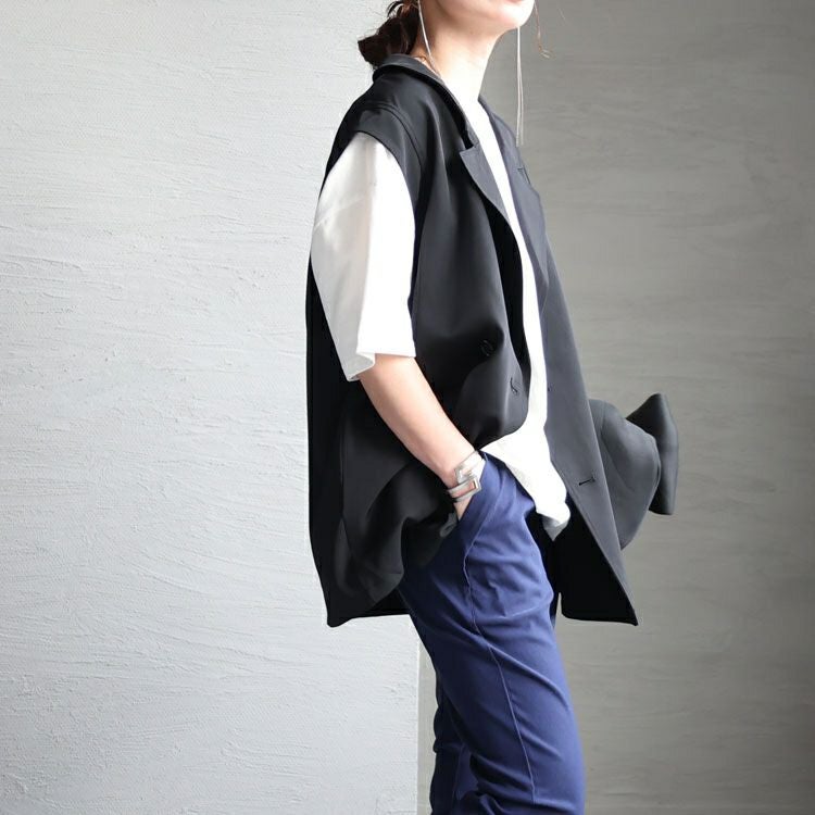 大きいサイズ レディース テーラードベスト　fem-346