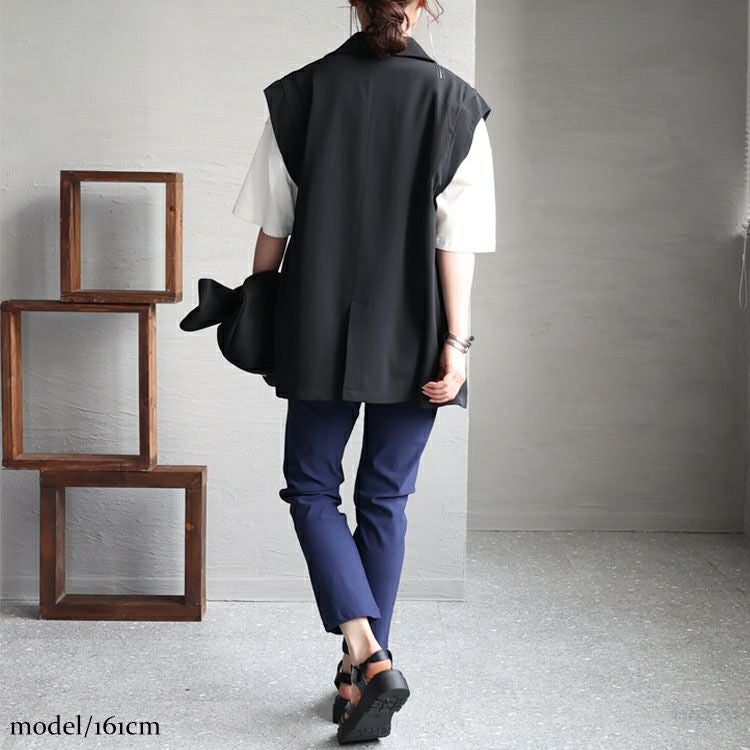 大きいサイズ レディース テーラードベスト　fem-346