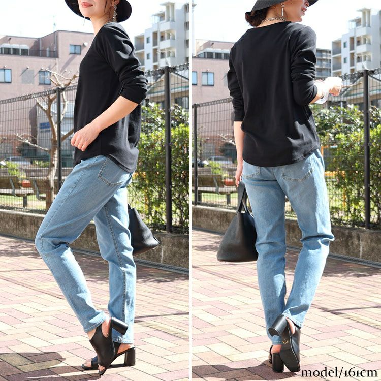 大きいサイズ レディース 接触冷感プルオンスキニーデニム　tkb-141463129