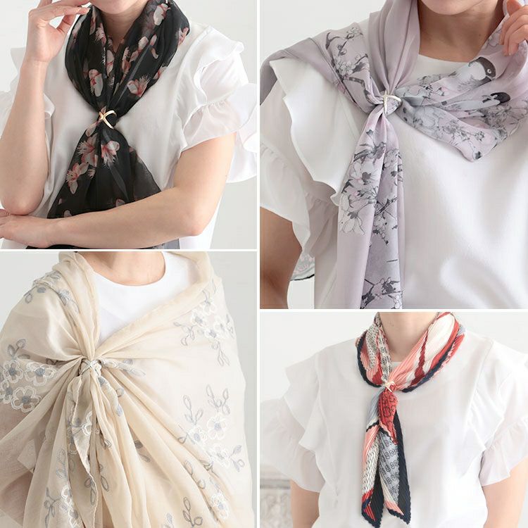 大きいサイズ レディース スカーフリング　goldy-1230