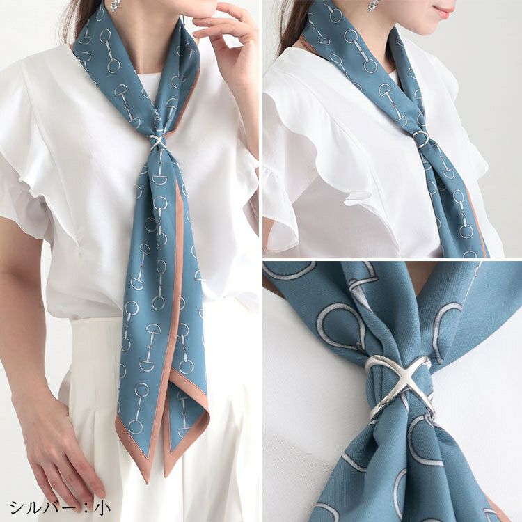 大きいサイズ レディース スカーフリング　goldy-1230