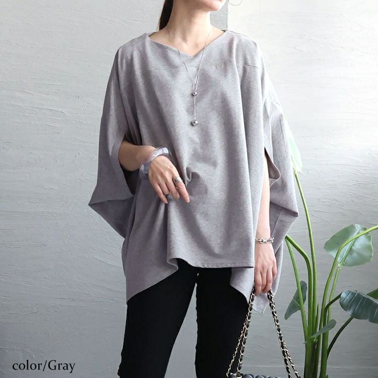 大きいサイズ レディース 裏毛リラックスプルオーバー　wk-0419