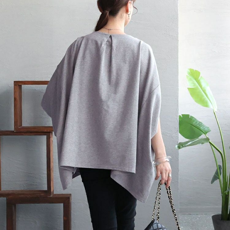 大きいサイズ レディース 裏毛リラックスプルオーバー　wk-0419