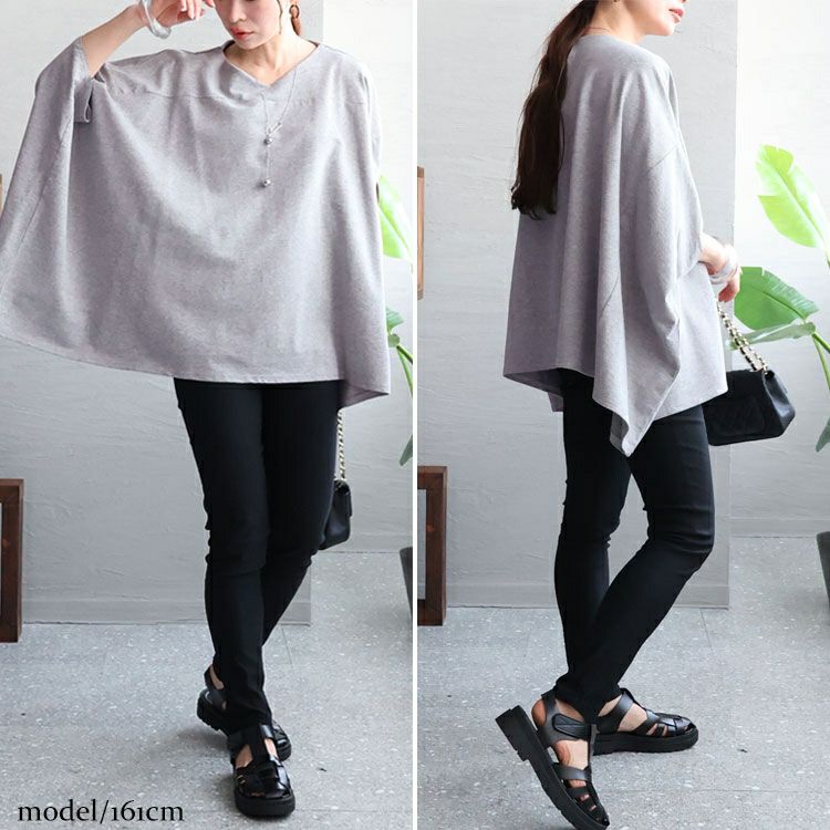 大きいサイズ レディース 裏毛リラックスプルオーバー　wk-0419