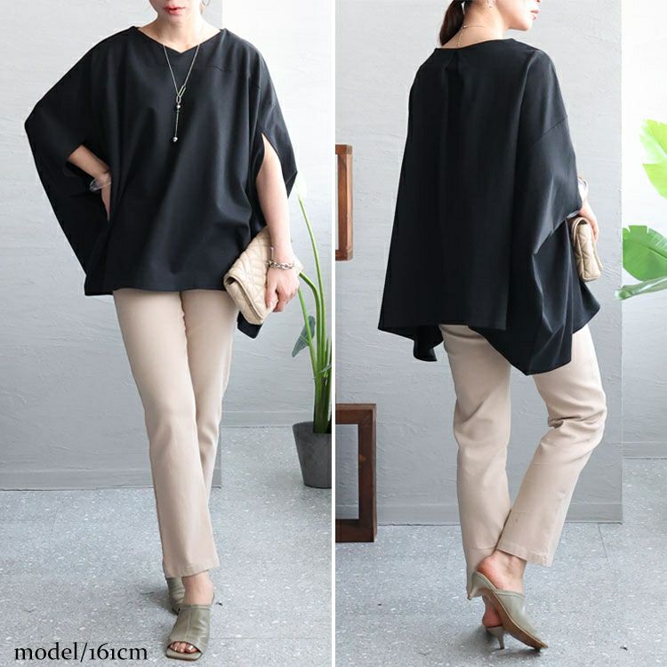 大きいサイズ レディース 裏毛リラックスプルオーバー　wk-0419