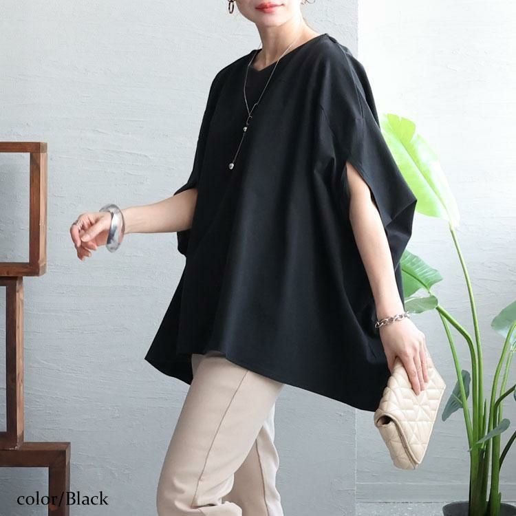 大きいサイズ レディース 裏毛リラックスプルオーバー　wk-0419 ブラック