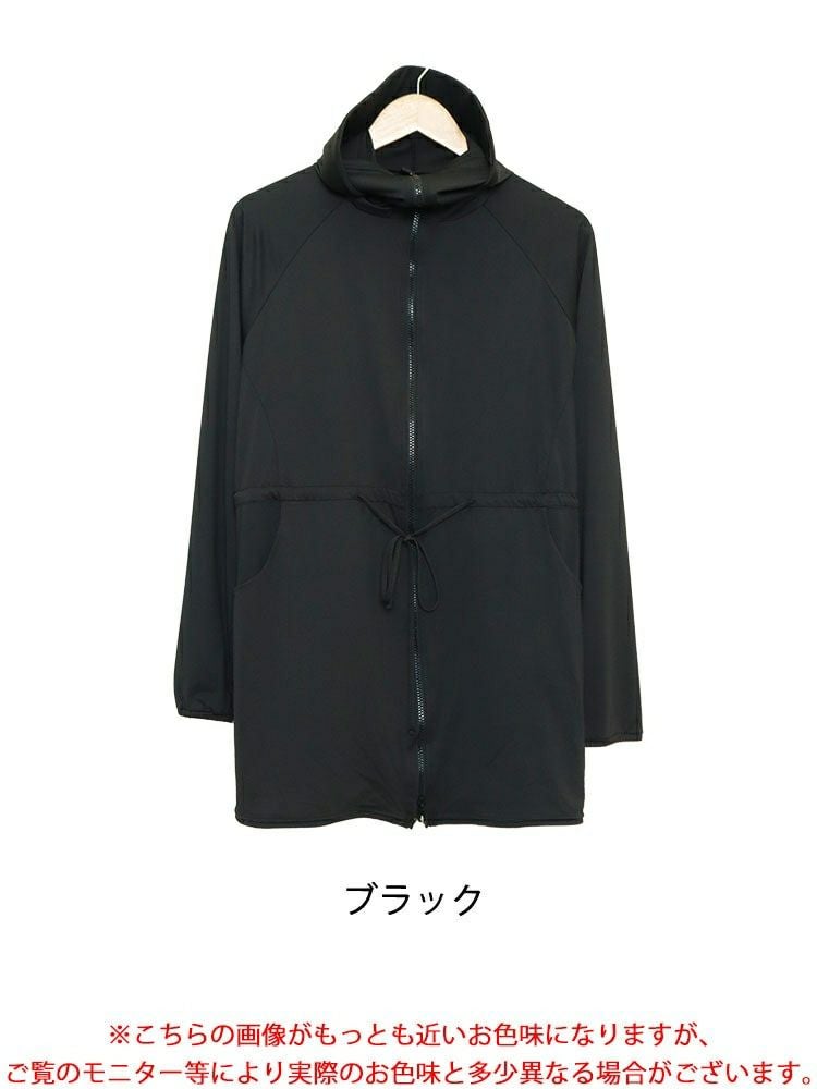 大きいサイズ レディース UVカット＆接触冷感つば付きパーカー　ryu-01