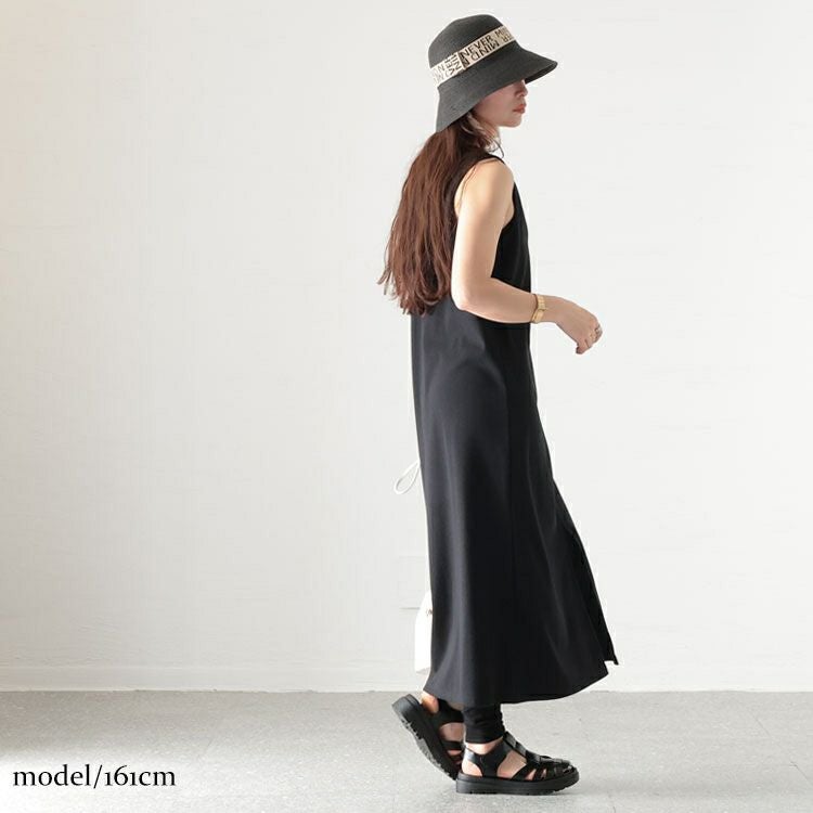 大きいサイズ レディース テレコハーフZIPワンピース　sada-6852 【ゆうパケット可】