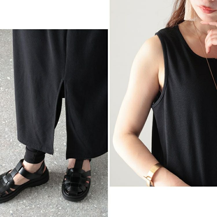 大きいサイズ レディース テレコハーフZIPワンピース　sada-6852 【ゆうパケット可】