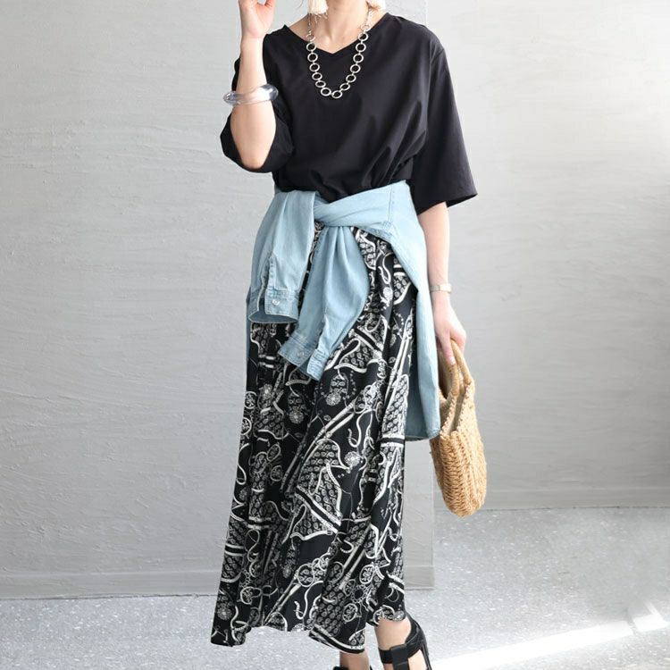 大きいサイズ レディース 接触冷感ドッキングワンピース　kt-23002 【メール便可】