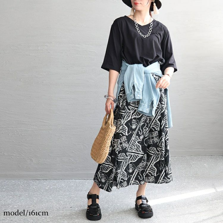 大きいサイズ レディース 接触冷感ドッキングワンピース　kt-23002 【メール便可】