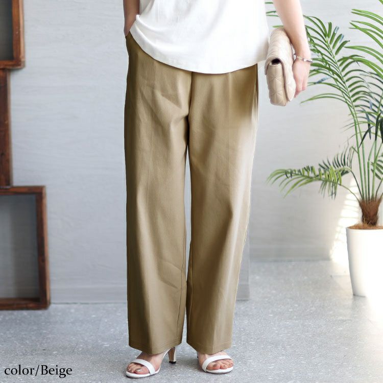 大きいサイズ レディース スラックスパンツ　fem-337