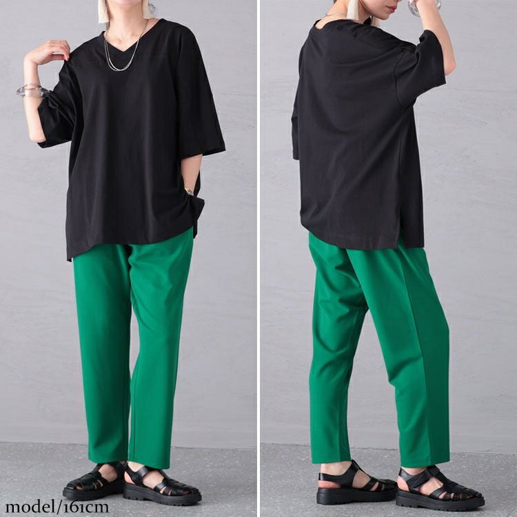 大きいサイズ レディース 前後2WAYビッグTシャツ　wk-0430 【メール便可】