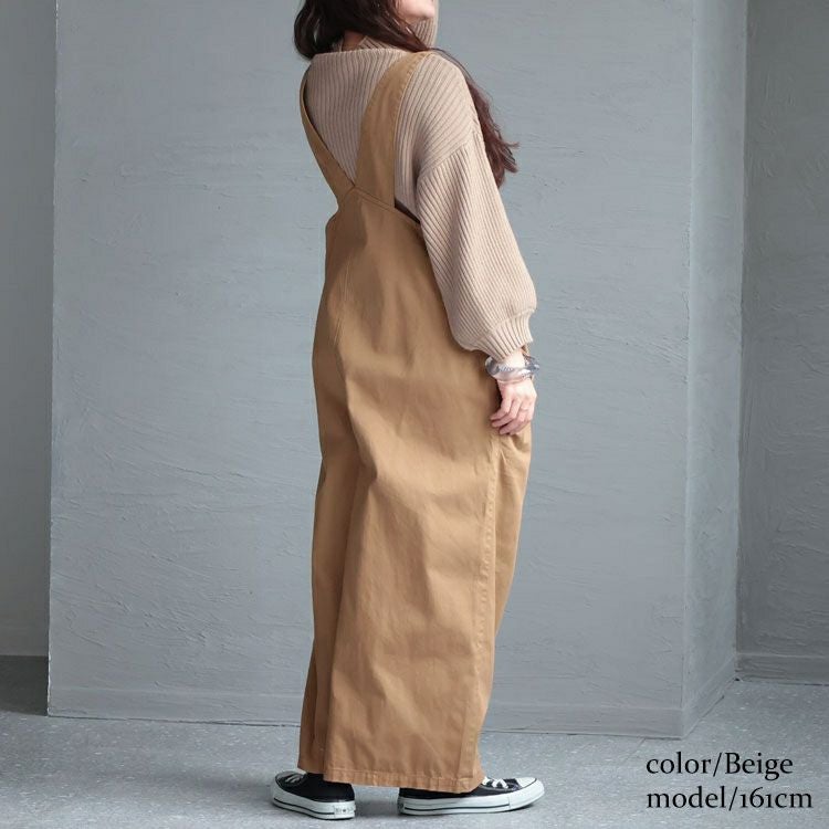 大きいサイズ レディース アシメサスペンダーサロペットパンツ　wc-0305