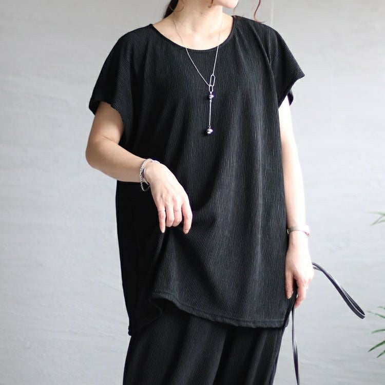 大きいサイズ レディース フレンチスリーブセットアップ　sada-6853