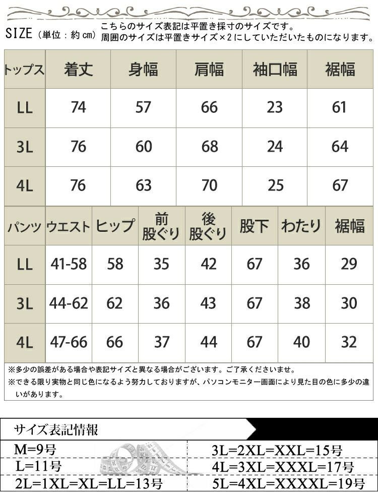 大きいサイズ レディース フレンチスリーブセットアップ　sada-6853