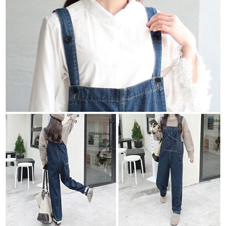 大きいサイズ レディース デニムサロペットパンツ　goldy-1260