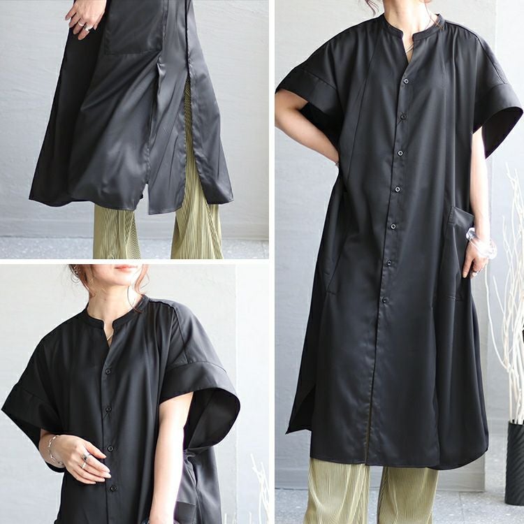 大きいサイズ レディース オーバーサイズシャツ　nw-23017 【メール便可】