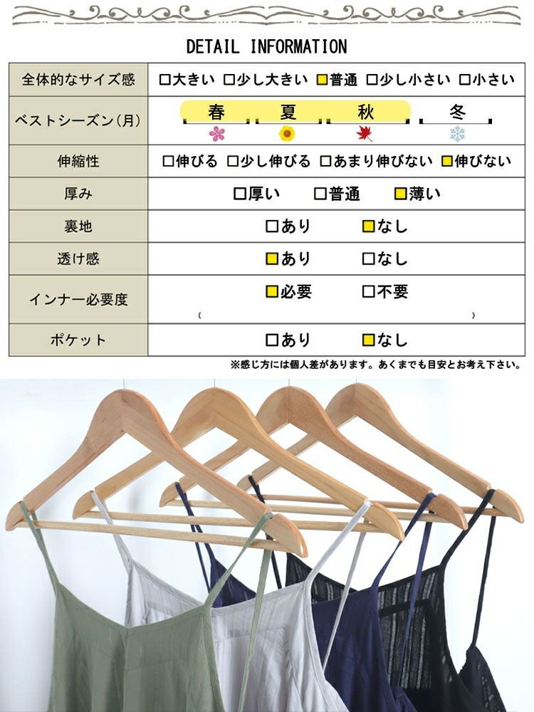 大きいサイズ レディース シャドーストライプ柄キャミワンピース　nw-23018