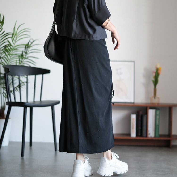 大きいサイズ レディース ドロストロングスカート　sada-6874