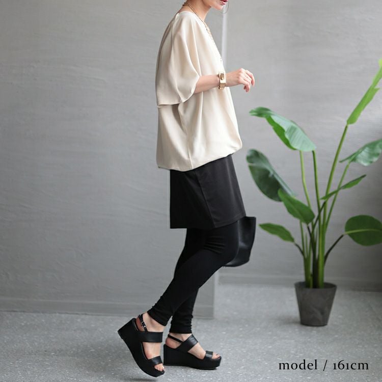 大きいサイズ レディース ドレープデザインチュニックワンピース　maru-6680 【メール便可】