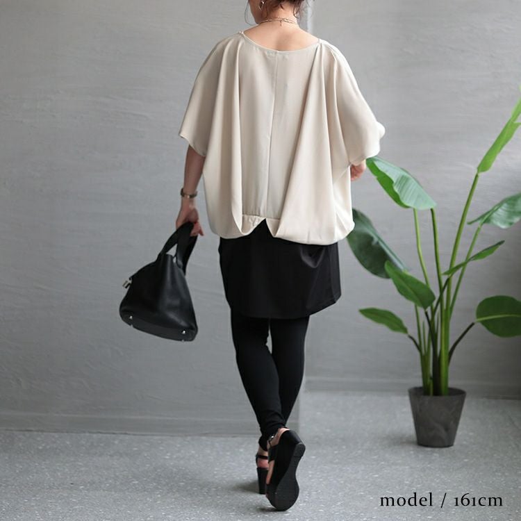 大きいサイズ レディース ドレープデザインチュニックワンピース　maru-6680 【メール便可】