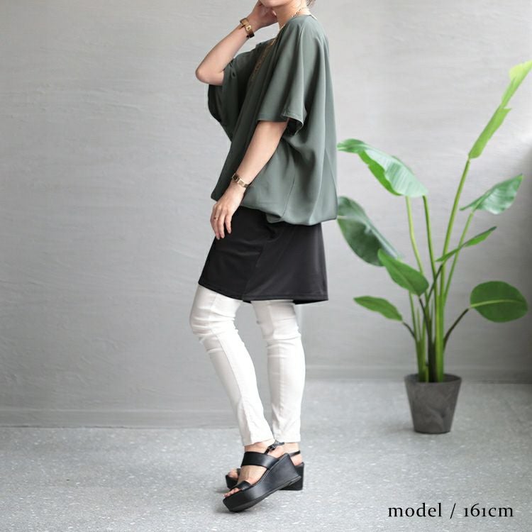 大きいサイズ レディース ドレープデザインチュニックワンピース　maru-6680 【メール便可】