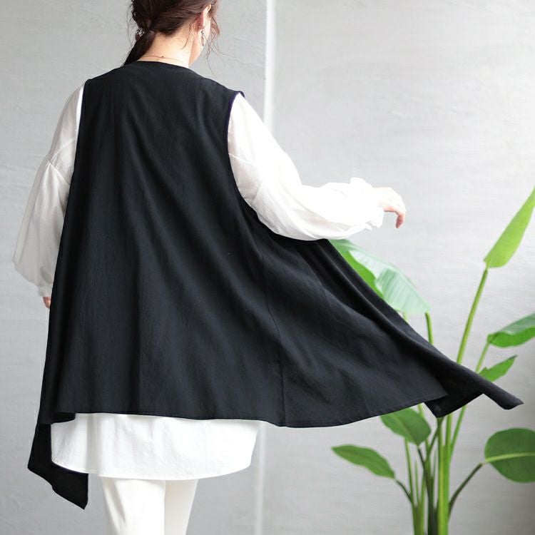 大きいサイズ レディース ワッシャー風コットンイレヘムトッパージレ　maru-6676