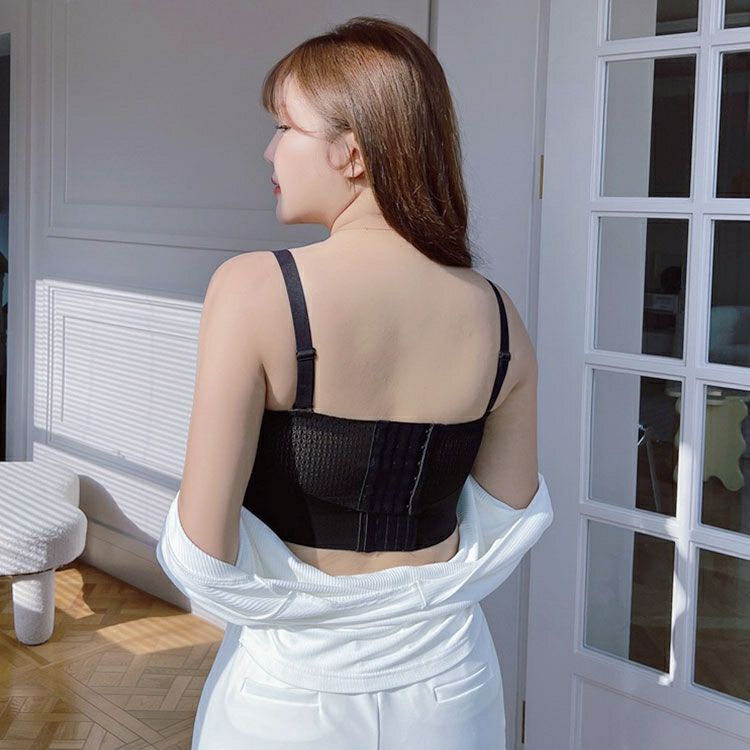 大きいサイズ レディース ビスチェ風脇高ブラ　goldy-1317