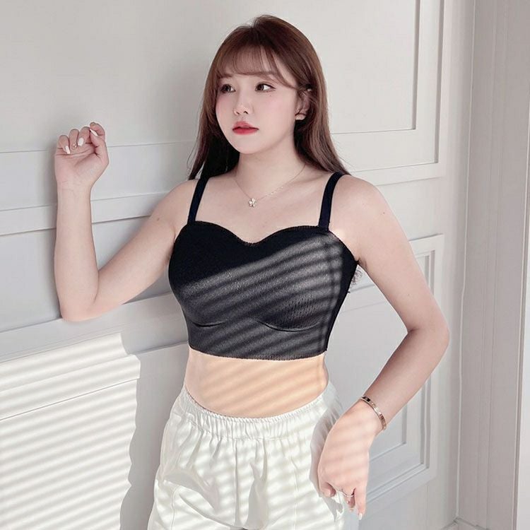 大きいサイズ レディース ビスチェ風脇高ブラ　goldy-1317