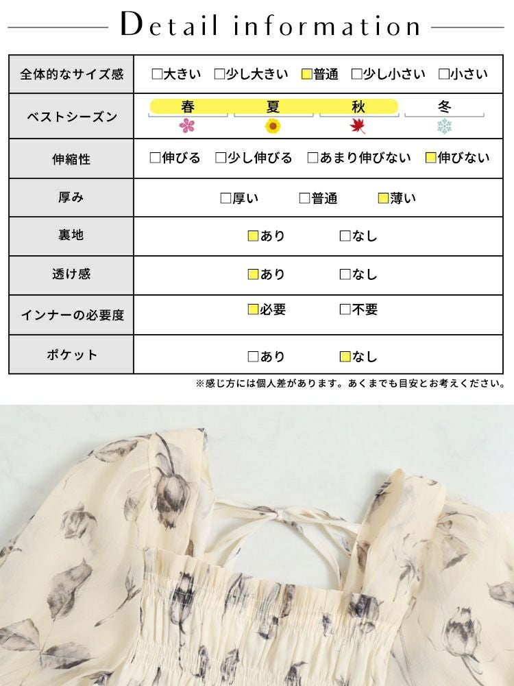 大きいサイズ レディース 花柄シャーリングブラウス　goldy-1324 【メール便可】