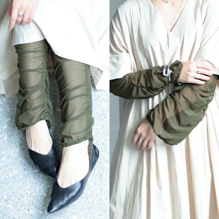 大きいサイズ レディース レッグ＆アームシアーウォーマー　jps003 【ゆうパケット可】