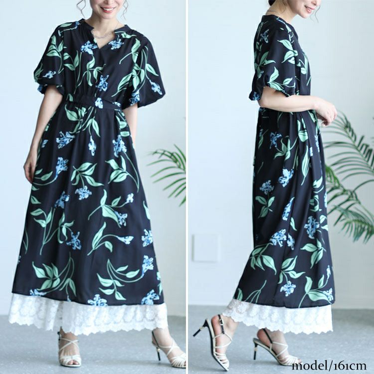 大きいサイズ レディース 刺繍レースコットンティアードペチパンツ　gold930 【メール便可】