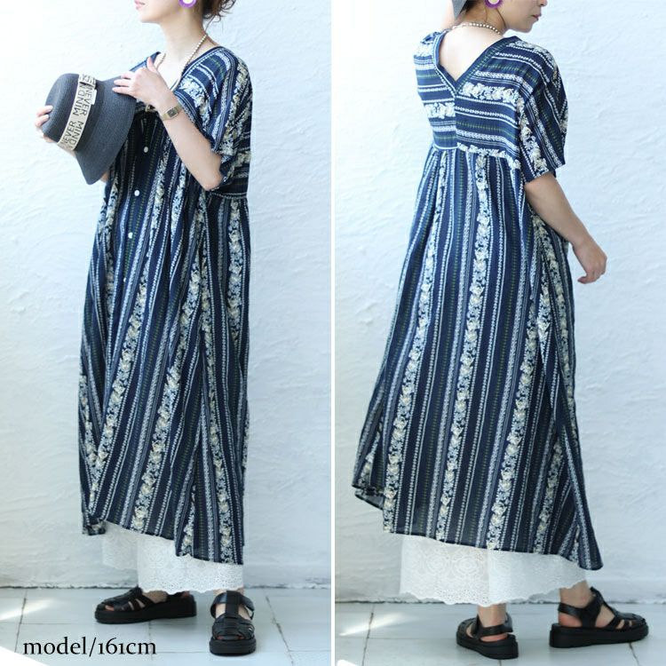 大きいサイズ レディース 刺繍レースコットンペチパンツ　gold932 【メール便可】