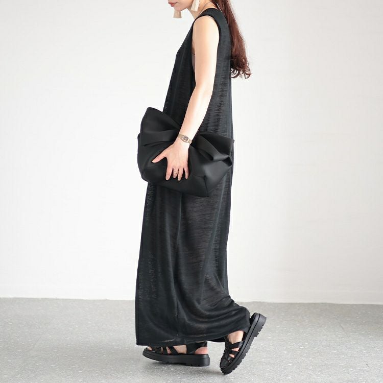 大きいサイズ レディース ノースリーブマキシワンピース　cast-5536002 【メール便可】