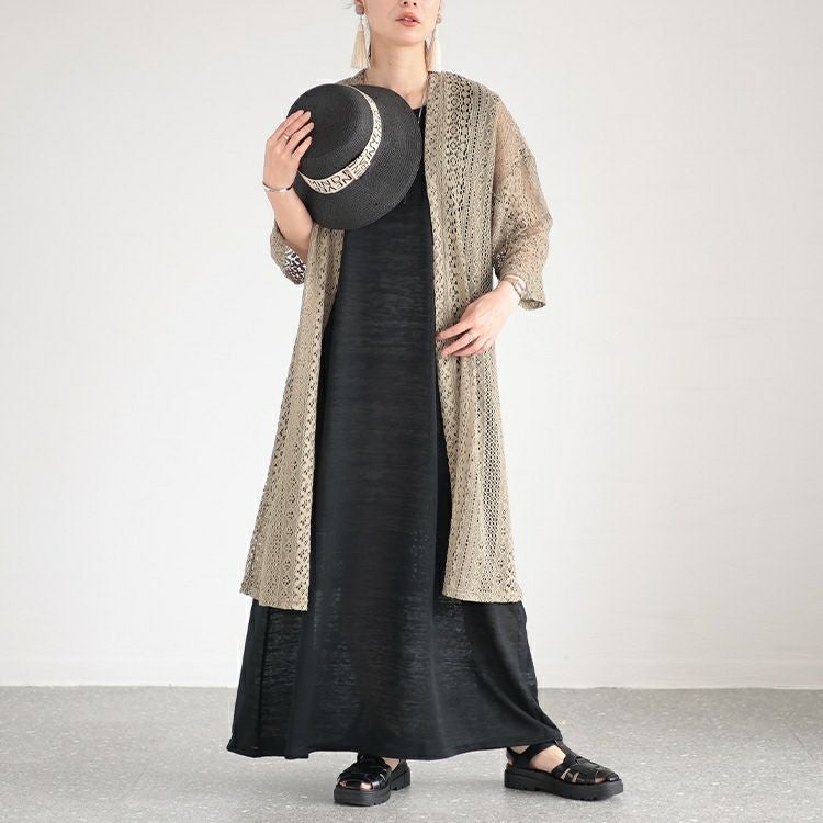 大きいサイズ レディース ノースリーブマキシワンピース　cast-5536002 【メール便可】