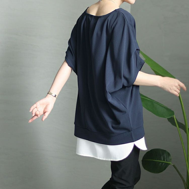 大きいサイズ レディース ロングレイヤードキャミソール　goldy-1302 【メール便可】