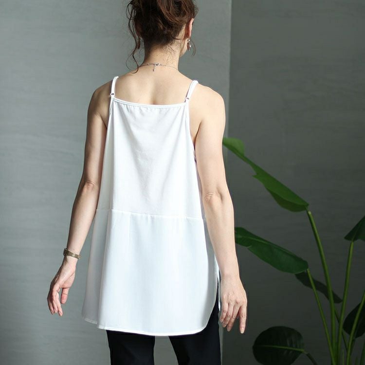 大きいサイズ レディース ロングレイヤードキャミソール　goldy-1302 【メール便可】