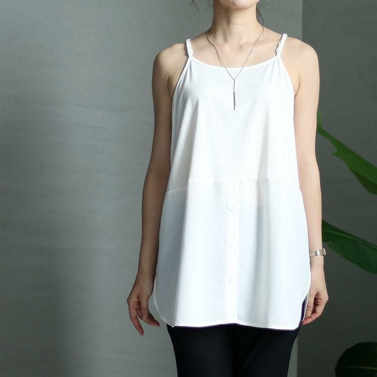 大きいサイズ レディース ロングレイヤードキャミソール　goldy-1302 【メール便可】 ホワイト