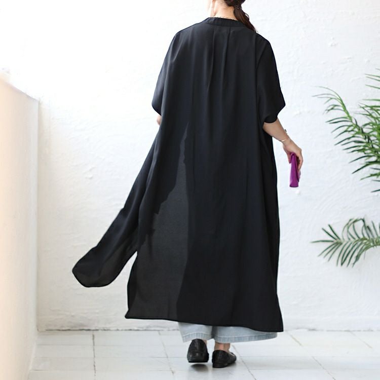 大きいサイズ レディース キーネックドルマンスリーブジャケット　nw-23027