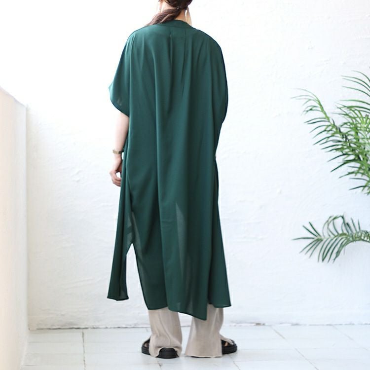 大きいサイズ レディース キーネックドルマンスリーブジャケット　nw-23027