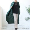 大きいサイズ レディース キーネックドルマンスリーブジャケット　nw-23027 グリーン