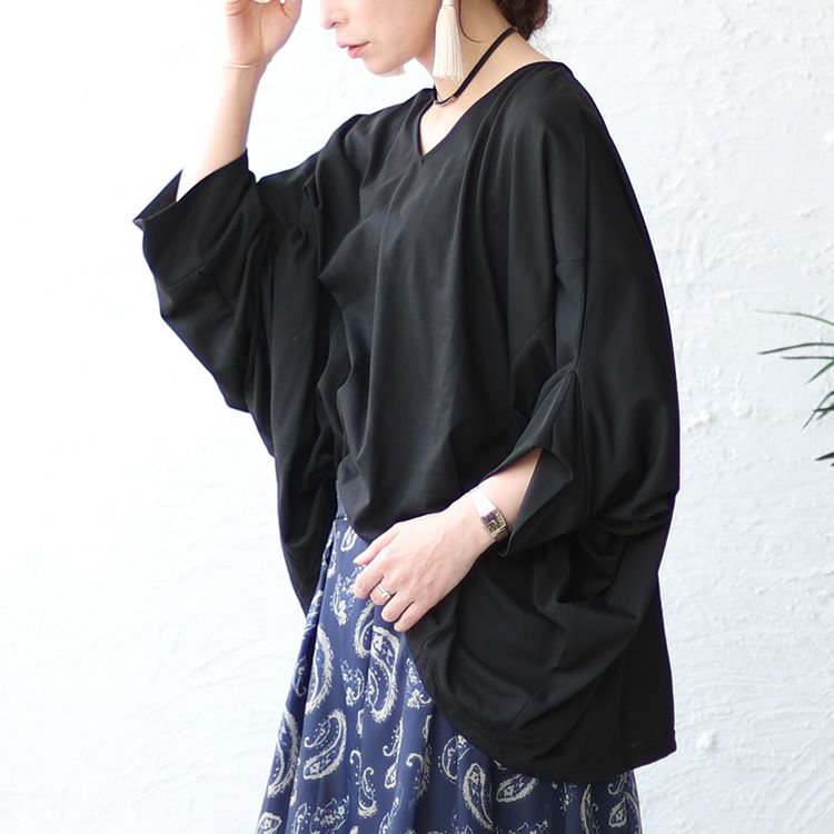 大きいサイズ レディース きものスリーブプルオーバートップス　fem-376