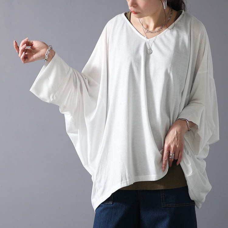 大きいサイズ レディース きものスリーブプルオーバートップス　fem-376