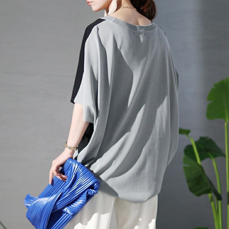 大きいサイズ レディース レースチュニックドルマンニット　bro-0020