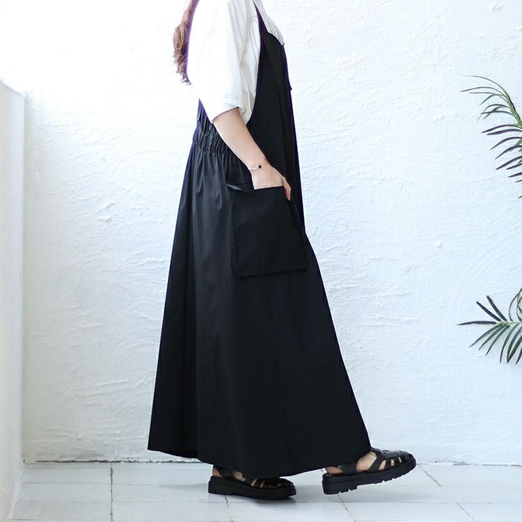 大きいサイズ レディース エプロンロングワンピース　nw-23025