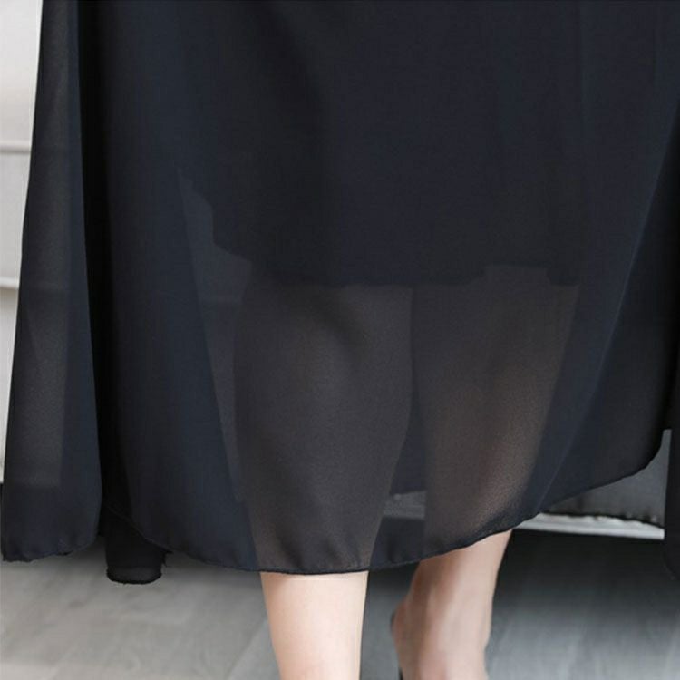 大きいサイズ レディース Vネックフリルスリーブワンピース　goldy-1341 【メール便可】