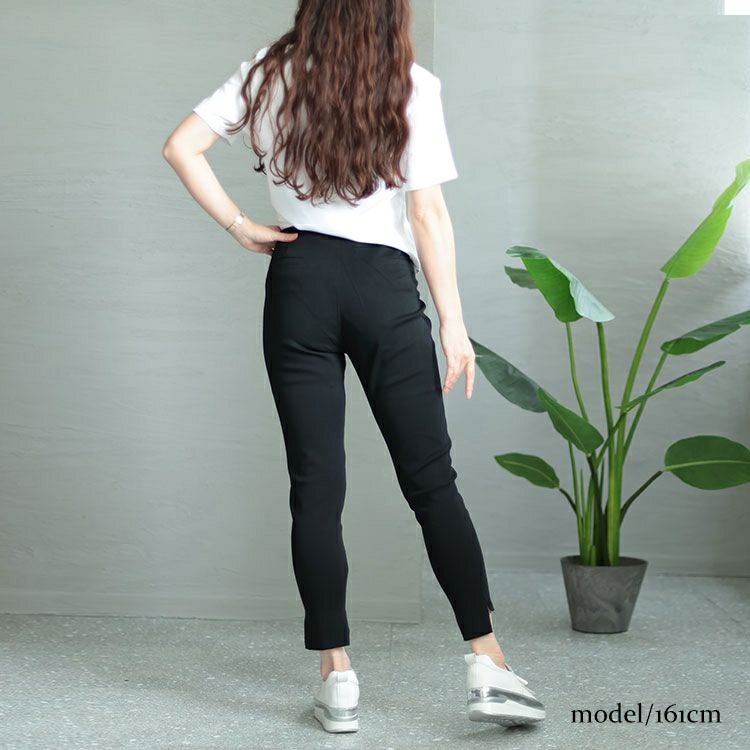 大きいサイズ レディース ダブルボタンダメージスキニーパンツ　goldy-1333 【メール便可】